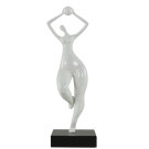Bürozeche Skulptur Lady 430 mm Weiß