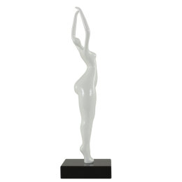 Bürozeche Skulptur Lady 490 mm Weiß