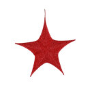 Bürozeche Stoff-Stern 800 mm, rot