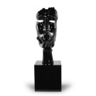 Bürozeche Skulptur Fliegender Kuss schwarz