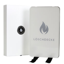Nordic Flame Löschdecke in Design Box, weiß