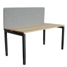 Bürozeche Akustik-Tischwand AZ - 1400 - Grau